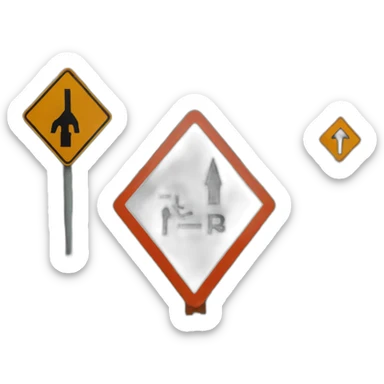 road sign sticker