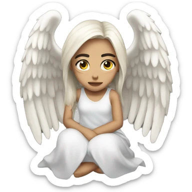 Pretty fallen angel sticker