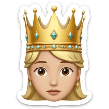 Etrafında dönen bir tac sticker