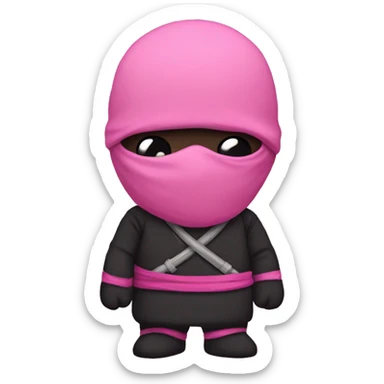 Pink ninja  sticker