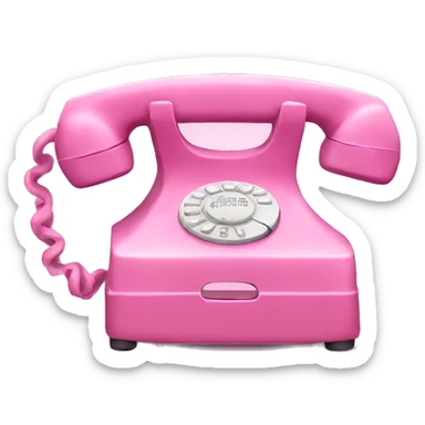 Pink phone  sticker