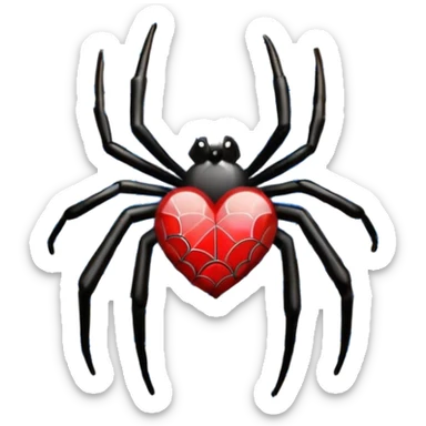 Make the I love u using spider web emoji 

 sticker