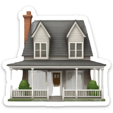 recreate home protection but make the house a little shorter (normal size) sticker