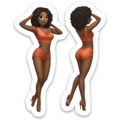 sexy dancer sticker