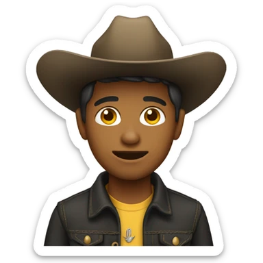 Un vaquero adolescente sticker