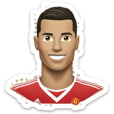 Christiano Ronaldo Man United sticker