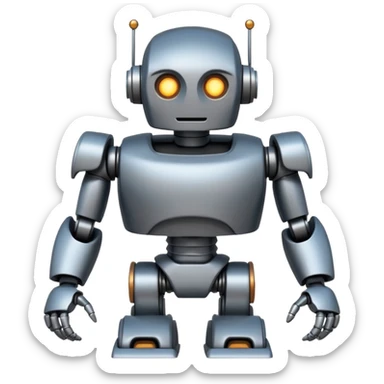 Greek Robot a giant and have good body made of iron and a good face like greek gods  sticker