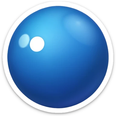 7th blue. Ball  sticker