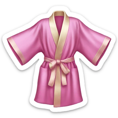 Pink silk robe sticker