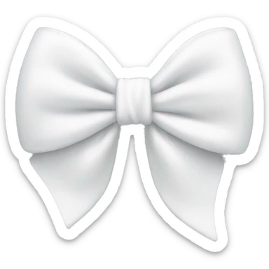 white bow sticker