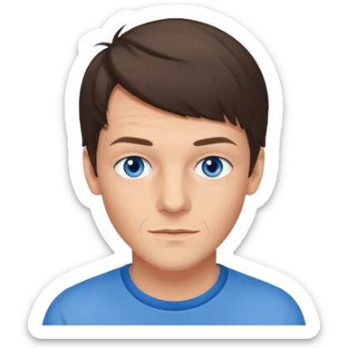 Louis Tomlinson with blue eyes sticker