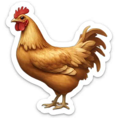 chicken cof sticker