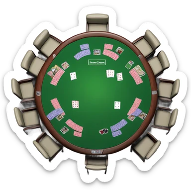 poker table sticker