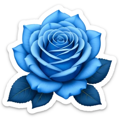 Blue roses sticker