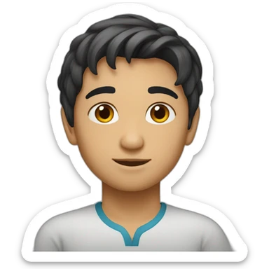 how looks uzbek boy named Saidkarim sticker