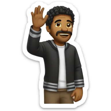 I need a khaby lame emoji with the hand style he has sticker