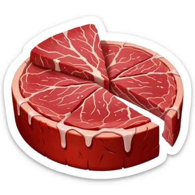 raw meat sticker