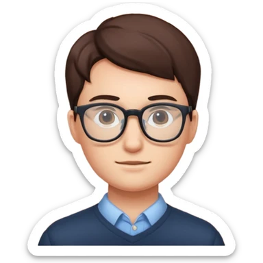 Brick wall with glasses sticker