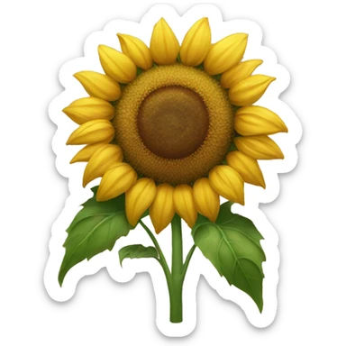 Sunflower sticker