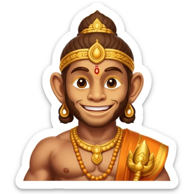 Hanuman ji god giving blessings  sticker
