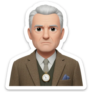 Conservative older man sticker