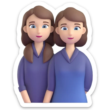 female math teacher, brown straight hair, blue eyes, Caucasian, no glasses, standing at a chalkboard sticker