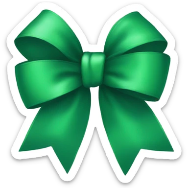 green bow sticker