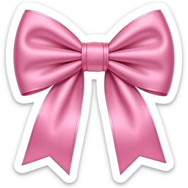 Pink bows sticker