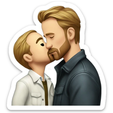 Ryan gosling kissing Heisenberg sticker
