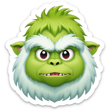 emo fat phoque grinch yeti  sticker