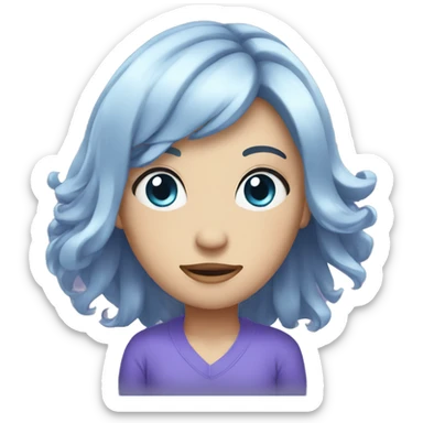  Fibromyalgia Blue Loop sticker