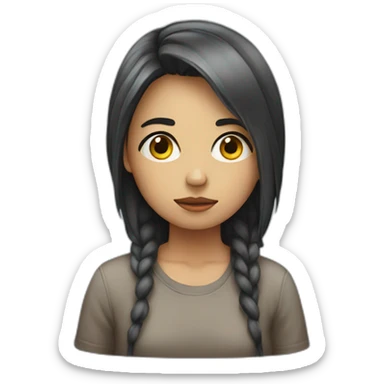 Sad lonely girlfriend sticker