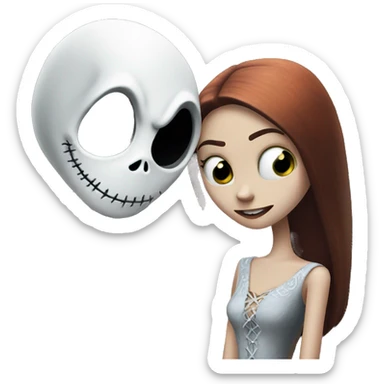 Jack Skellington with Sally sticker