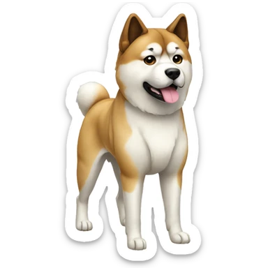 Akita Dog Breed Full Body sticker