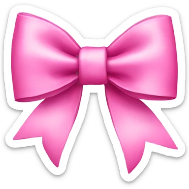 Pink bow  sticker