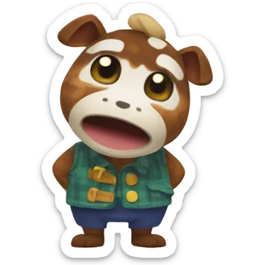 Animal crossing emoji sticker