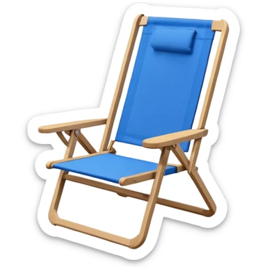 folding beach chair sticker