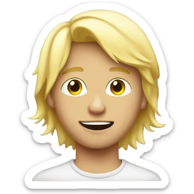 blonde boy meme indoors sticker