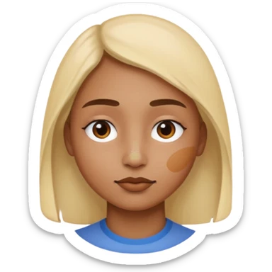 Paint on only nose, half body, ellipse face. sticker