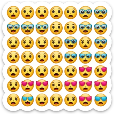 Freaky emojis  sticker