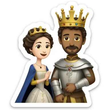 king ferdinand and queen isabella sticker