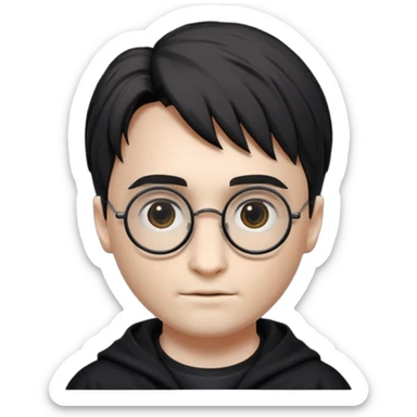 Harry Potter glasses with the scar and without the face  sticker