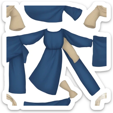 medieval shirt blue sticker