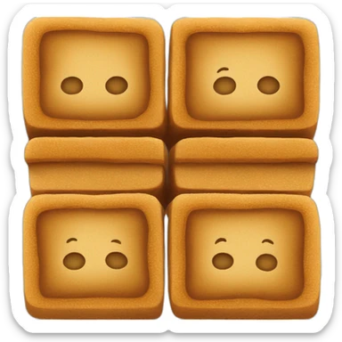 brown raw sugar bars sticker