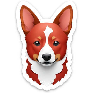 This Red heeler cut out sticker