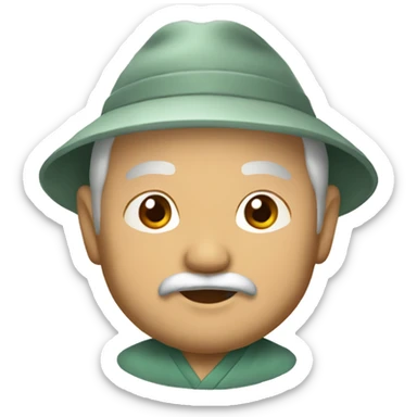 vieux sage asiatique sticker