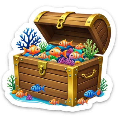 Coral Reef Treasure sticker