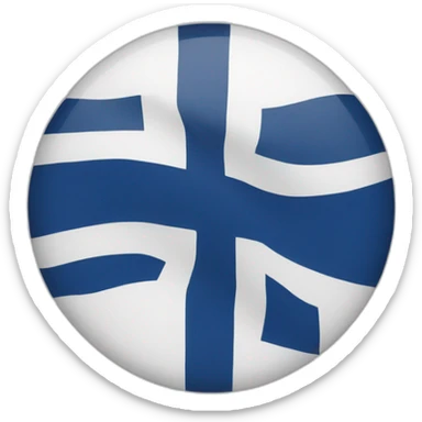 Finland-flag-round sticker