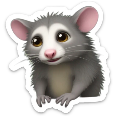 Existential dread personified by a Possum sticker