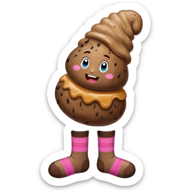 Giantbturdbwith knee high tube socks sticker